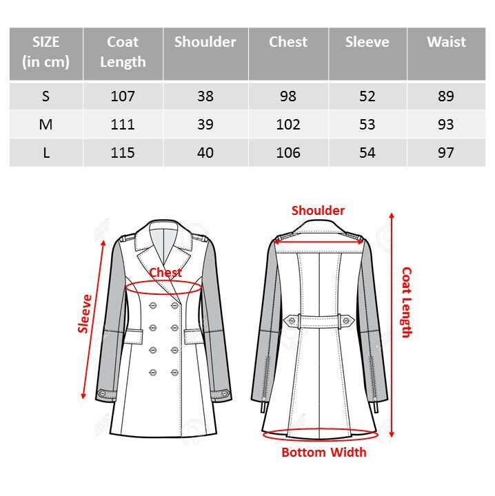 Wool trench coat, women long coat with embroidery for casual or formal