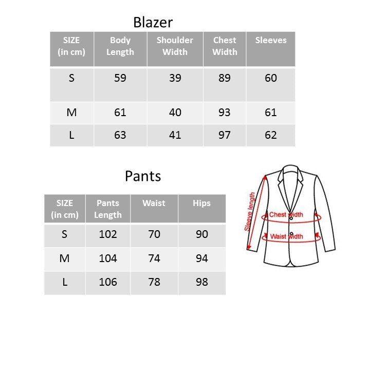 Red Pant Suit, Designer Woman Blackless Suit Jacket + Pants set Fit Formal / Casual Gift for her