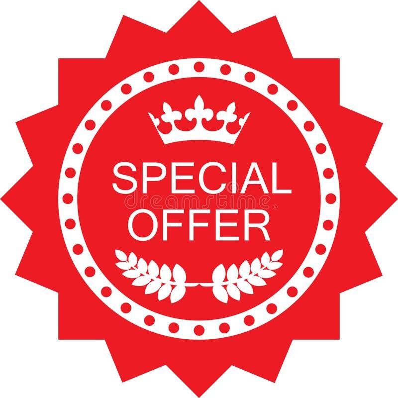 special offer (Please check with shop for the cost)