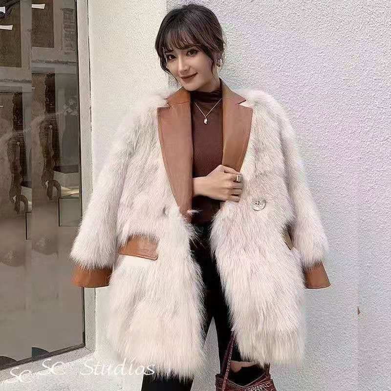 Fluffy furry faux fur jacket, shearling fur coat rave punk goth cozy plur top party clubwear unique designer winter jacket