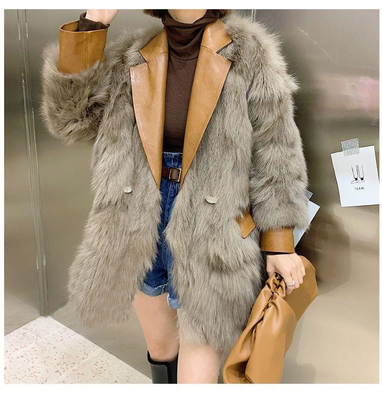 Fluffy furry faux fur jacket, shearling fur coat rave punk goth cozy plur top party clubwear unique designer winter jacket