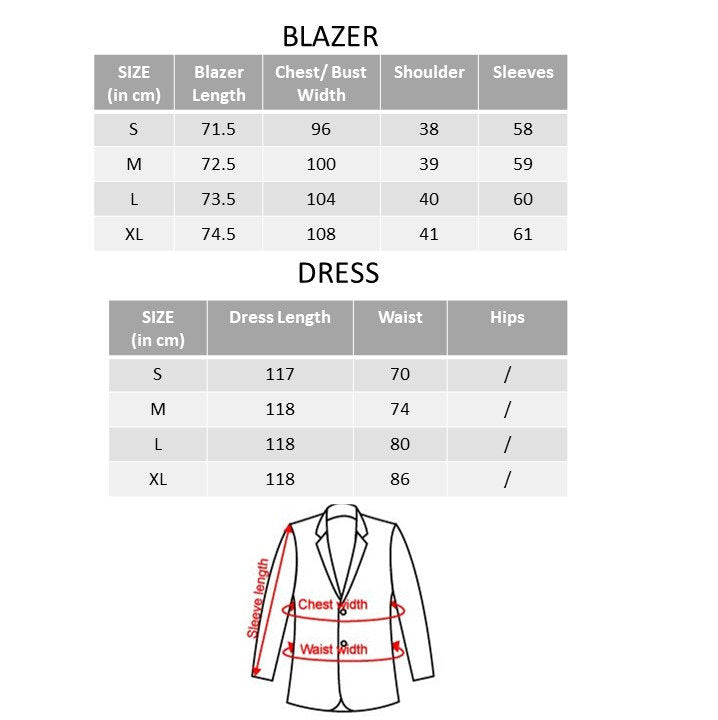 Women acetate dress suit, designer loose fit blazer + midi dress suit set, shiny green/ white/ beige for wedding office party cocktail prom