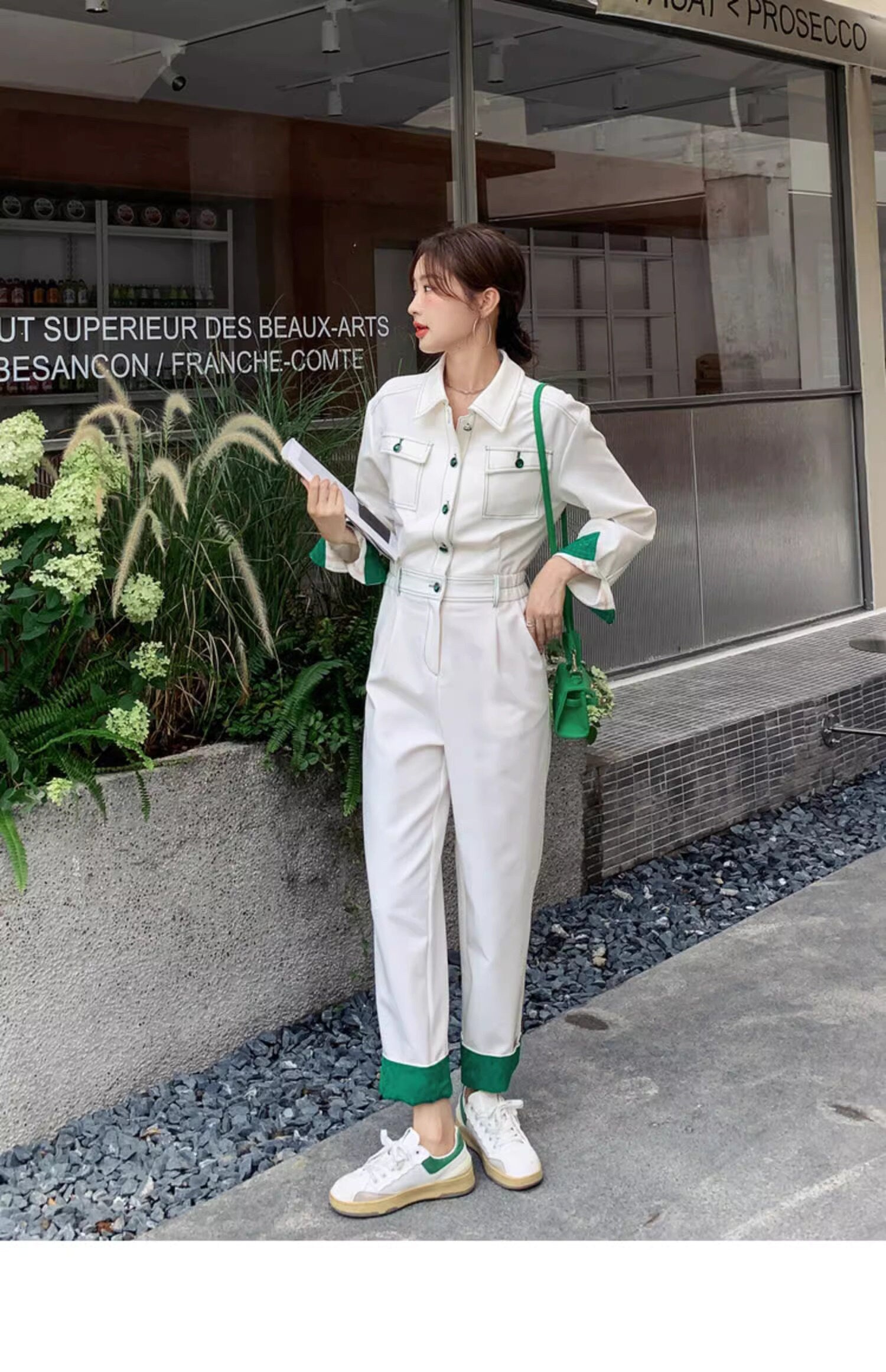 Contrast colors Jumpsuit, Woman Unique Rompers Street Smart Casual High Rise Overalls Holiday Playsuit Outdoors Wedding Party Gift