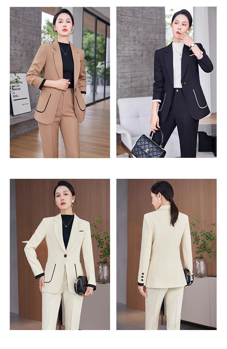 Trendy Pantsuit in various colors, Designer Women slim cut winter Suit Jacket + Pants, Smart Causal/ Formal/ Party Event/ Prom Wedding/Gift