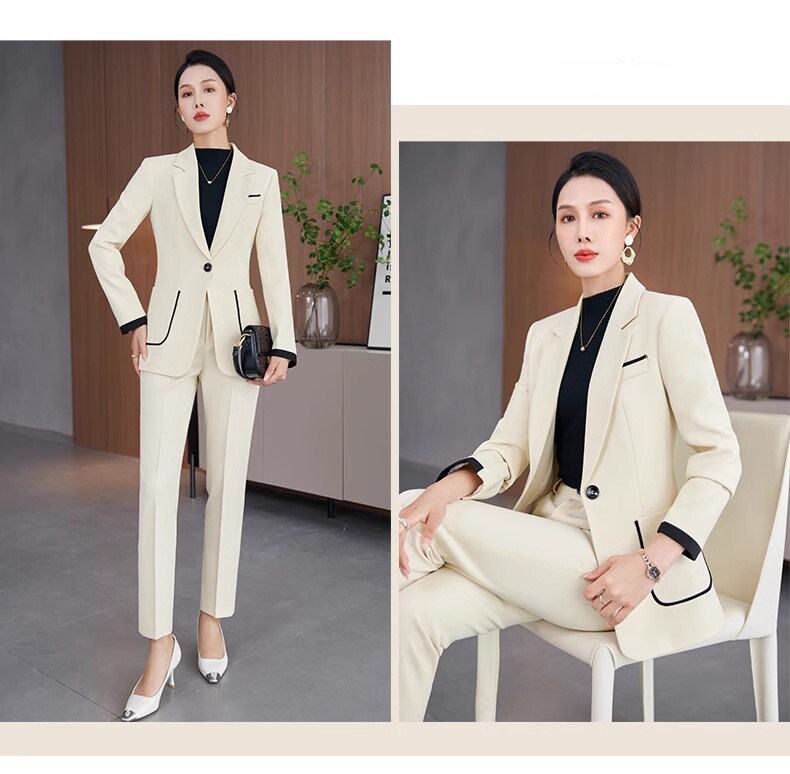 Trendy Pantsuit in various colors, Designer Women slim cut winter Suit Jacket + Pants, Smart Causal/ Formal/ Party Event/ Prom Wedding/Gift