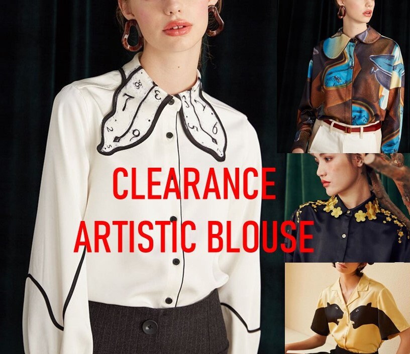 Special price offer - ARTISTIC blouse, designer shirt high quality shop clearance fashion products, last item in stock