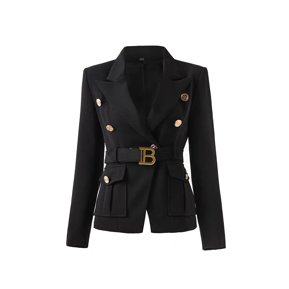 Various colored Women's Fitted Blazer Golden Buttons Coat Red, Christmas Party, Birthday Party, Evening event, Formal Event, Office wear, Smart Event